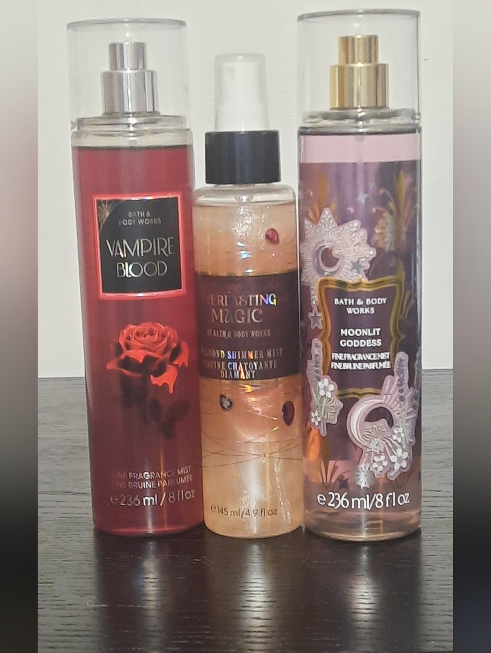 Bath & Body Works Moonlit Goddess Vampire Blood Everlasting Magic Body Mists